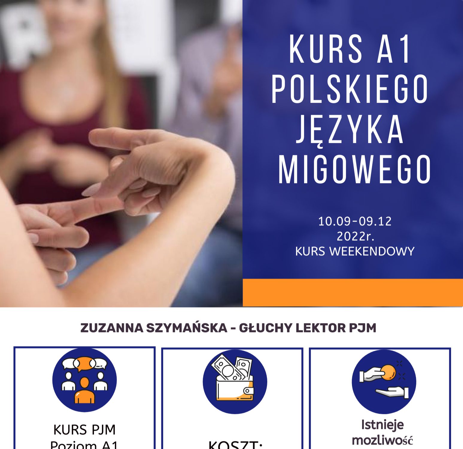 Kurs A1 Polskiego Języka Migowego
